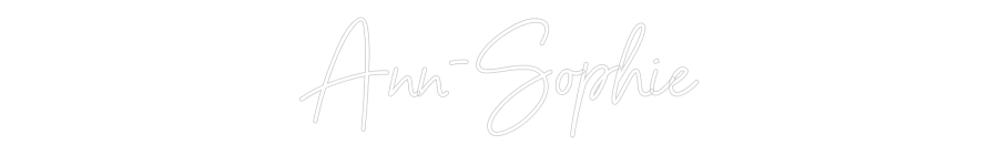 NEONSIGN: Ann-Sophie