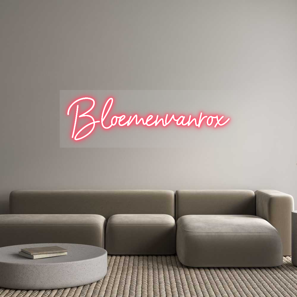 NEONSIGN: Bloemenvanrox