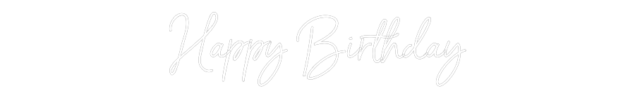 NEONSIGN: Happy Birthday