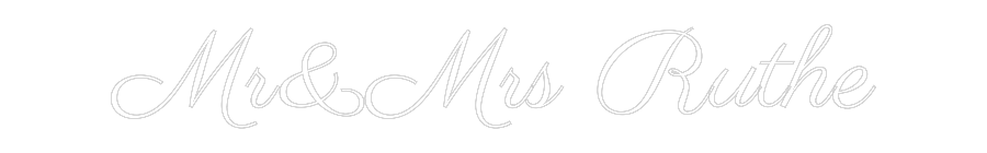 NEONSIGN: Mr&Mrs Ruthe