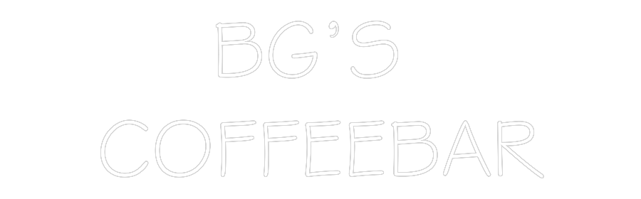 NEONSIGN: BG’S 
COFFEE...