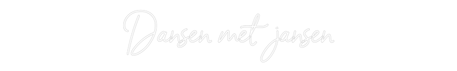 NEONSIGN: Dansen met ja...