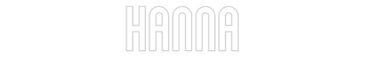 NEONSIGN: Hanna