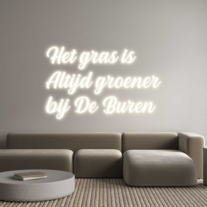 NEONSIGN: Het gras is 
...