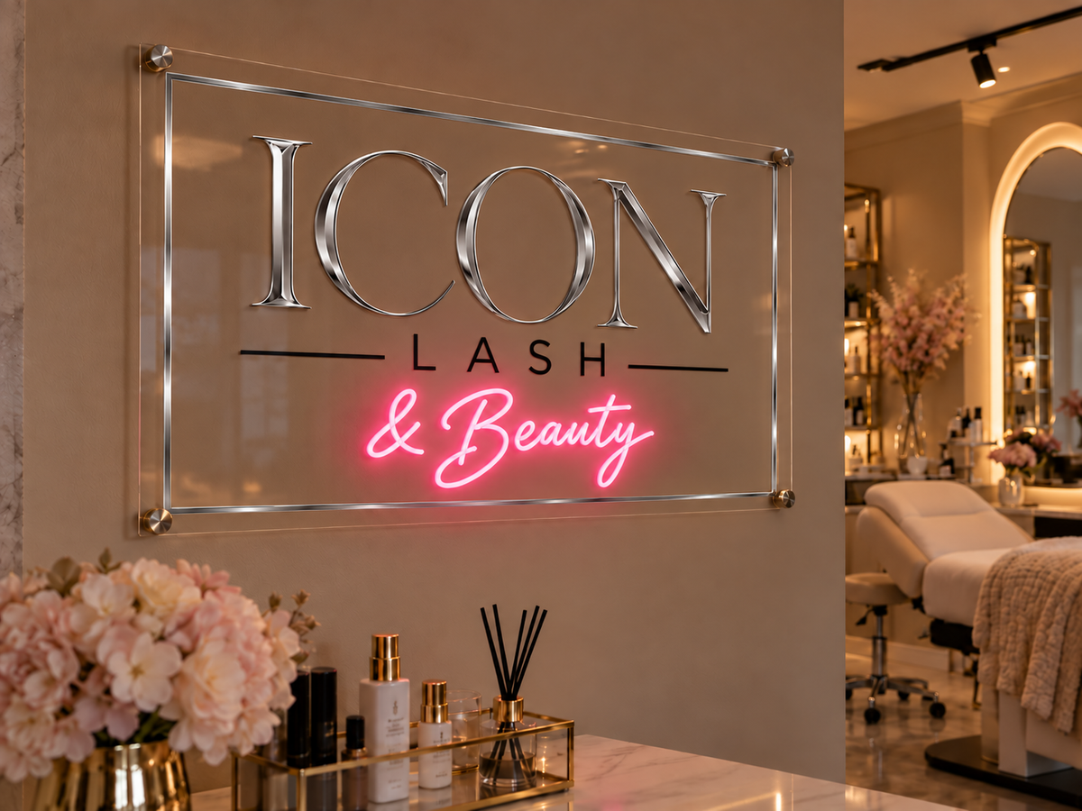 Neon "ICON LASH & Beauty"