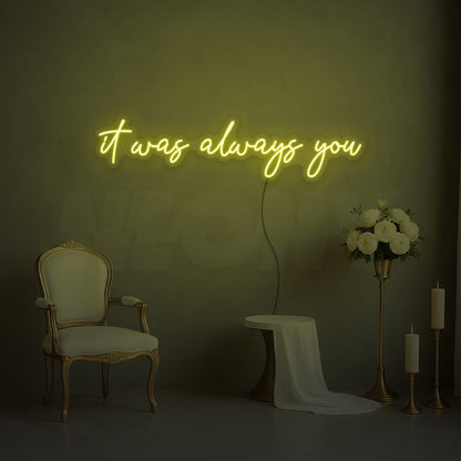 It was always you