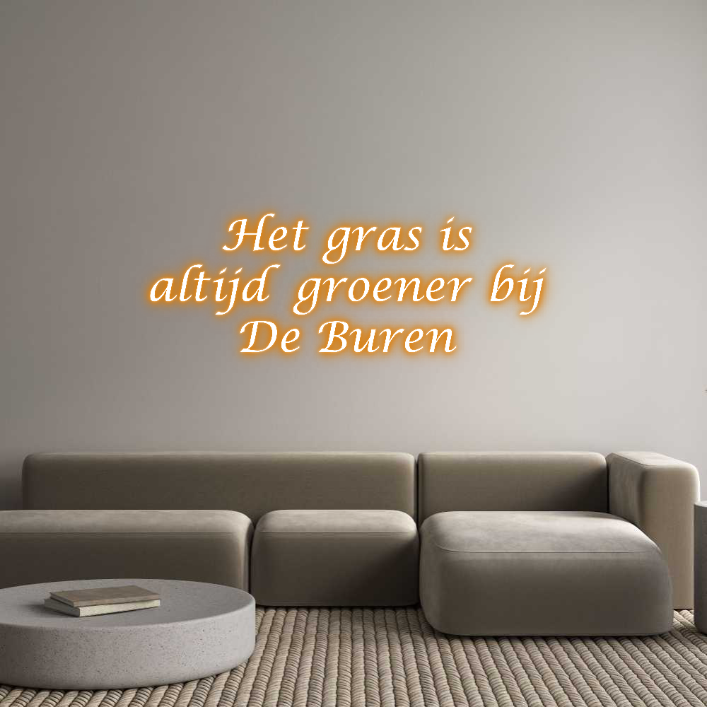 NEONSIGN: Het gras is 
...
