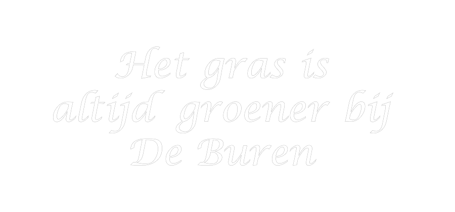 NEONSIGN: Het gras is 
...