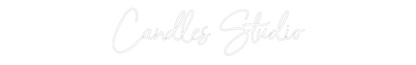 NEONSIGN: Candles Studio
