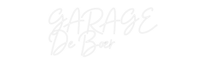 NEONSIGN: GARAGE
De Boer