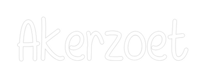 NEONSIGN: Akerzoet