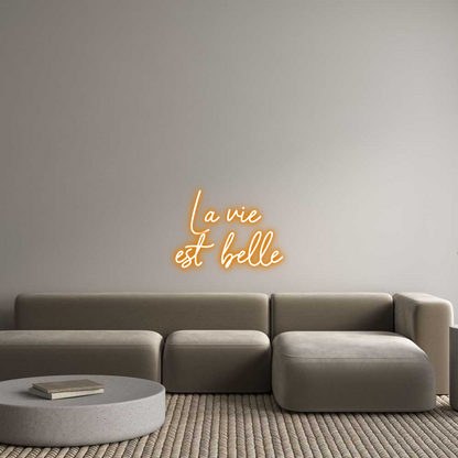 NEONSIGN: La vie 
est ...